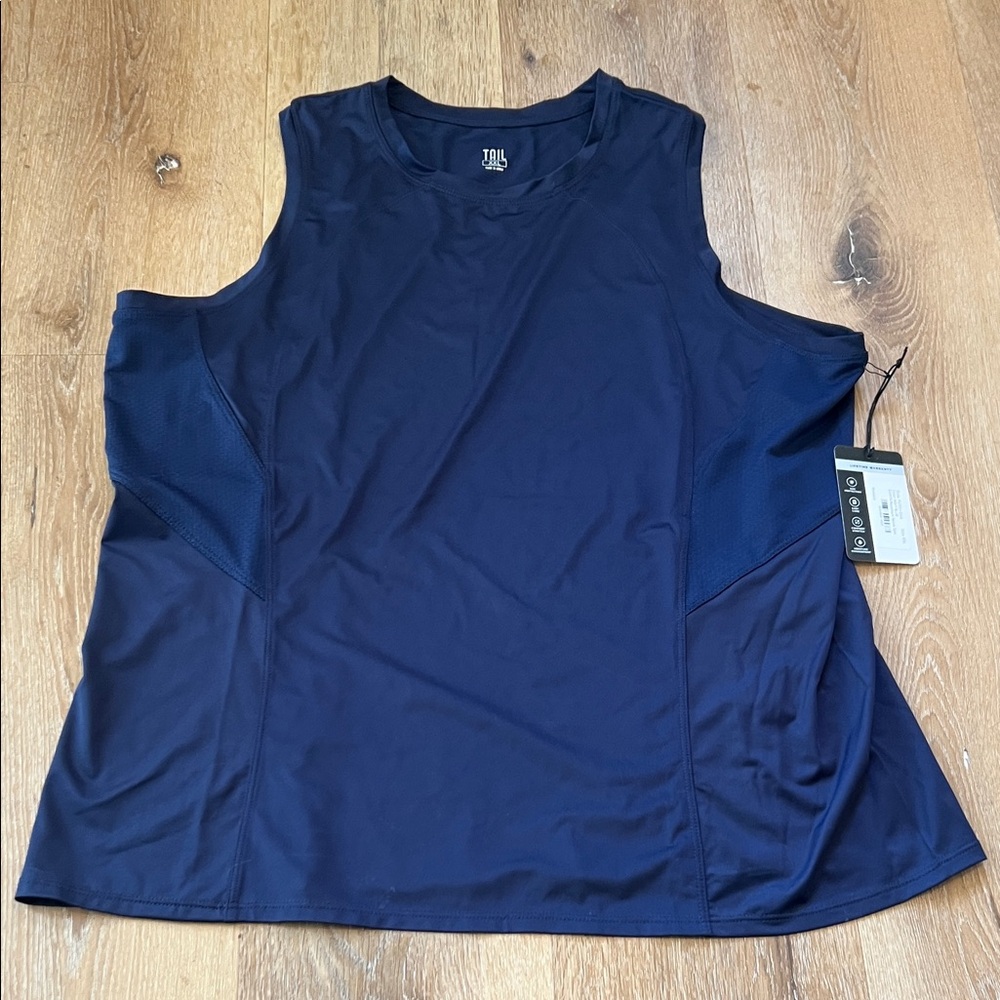 Tail XXL Women's Navy Blue Tee Razorback Tennis Tank